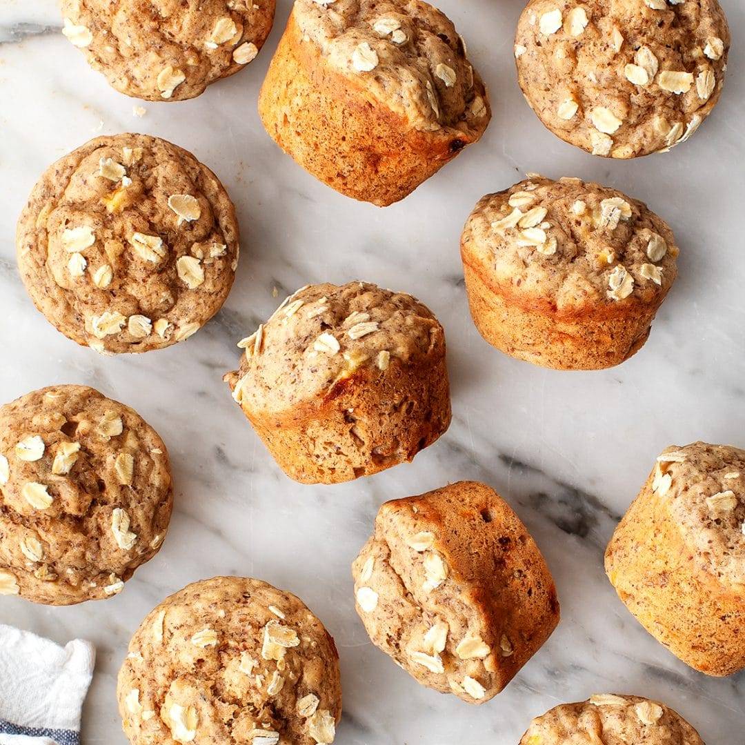 Healthy banana muffins