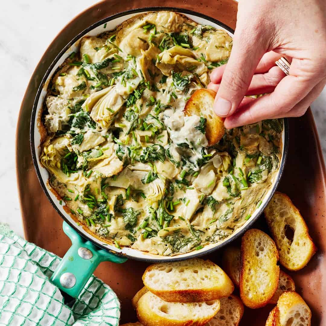 Vegan spinach artichoke dip