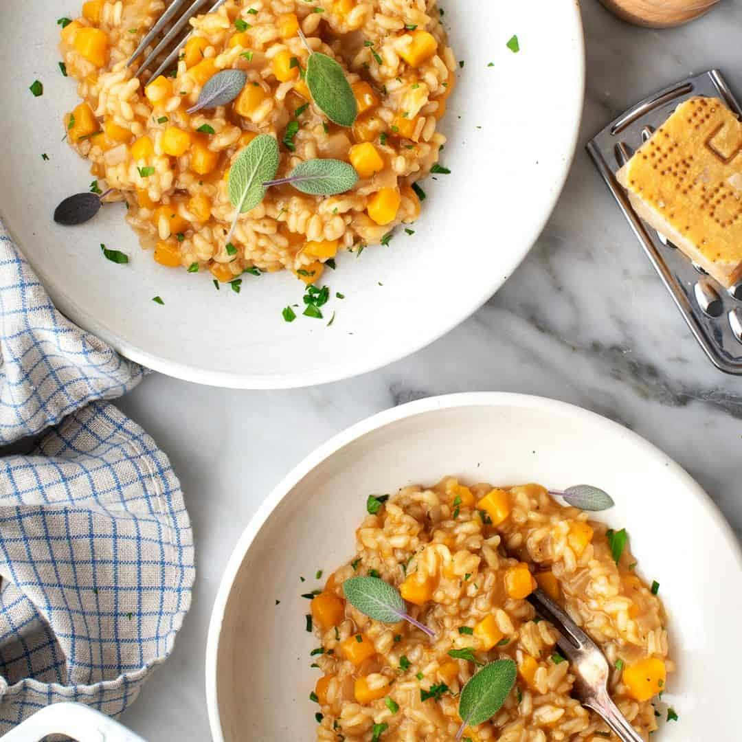 Butternut squash risotto