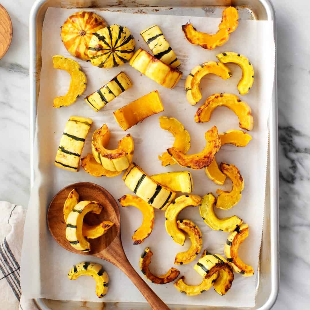 Roasted delicata squash