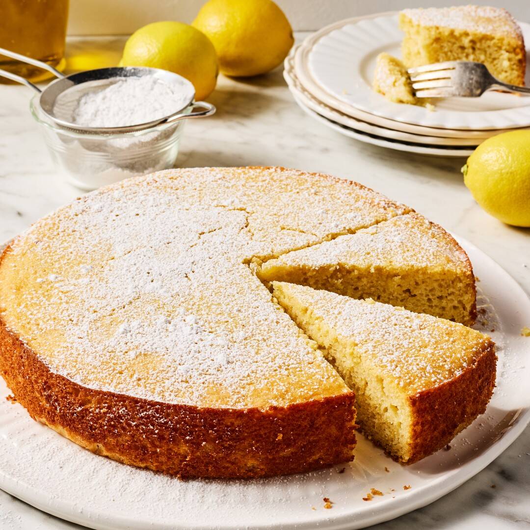 Lemon olive oil cake