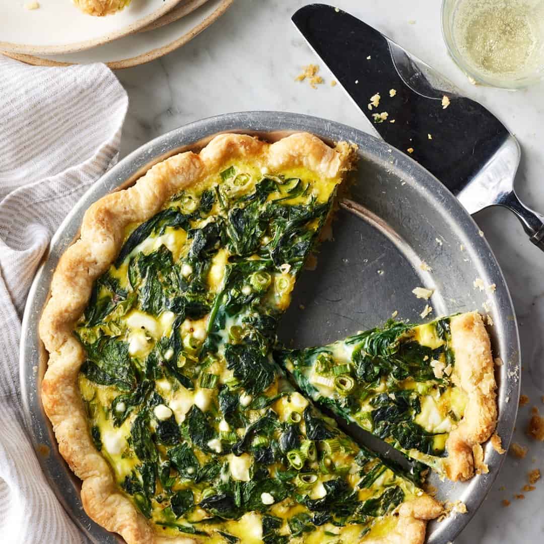 Spinach quiche