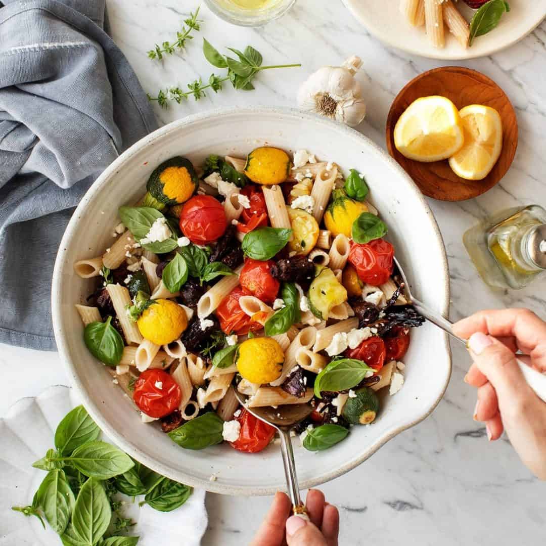 Roasted vegetable pasta
