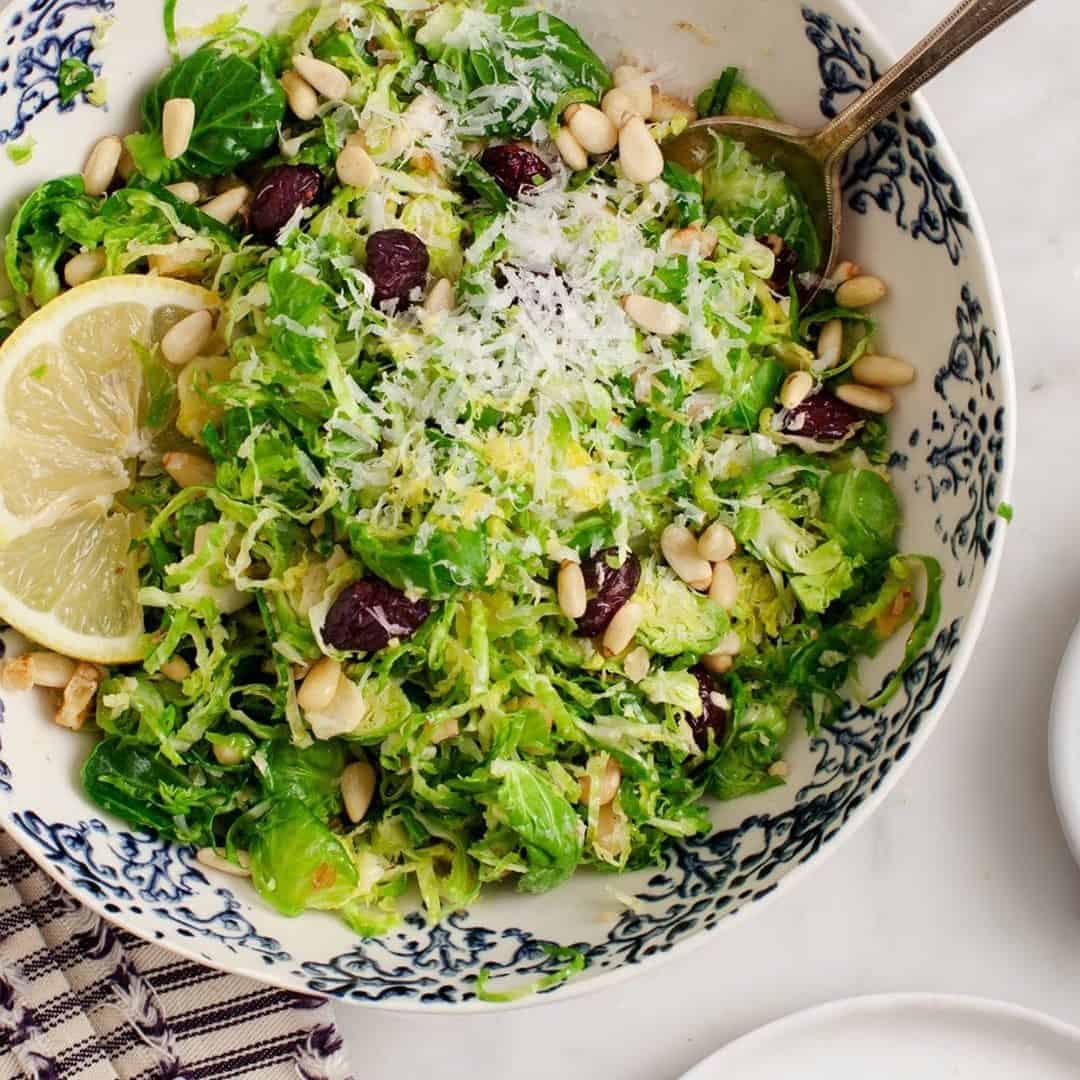 Shaved Brussels sprout salad