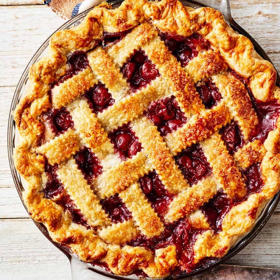 Homemade cherry pie