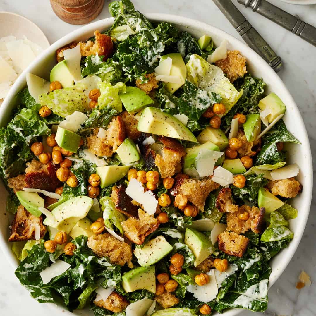 Kale caesar salad