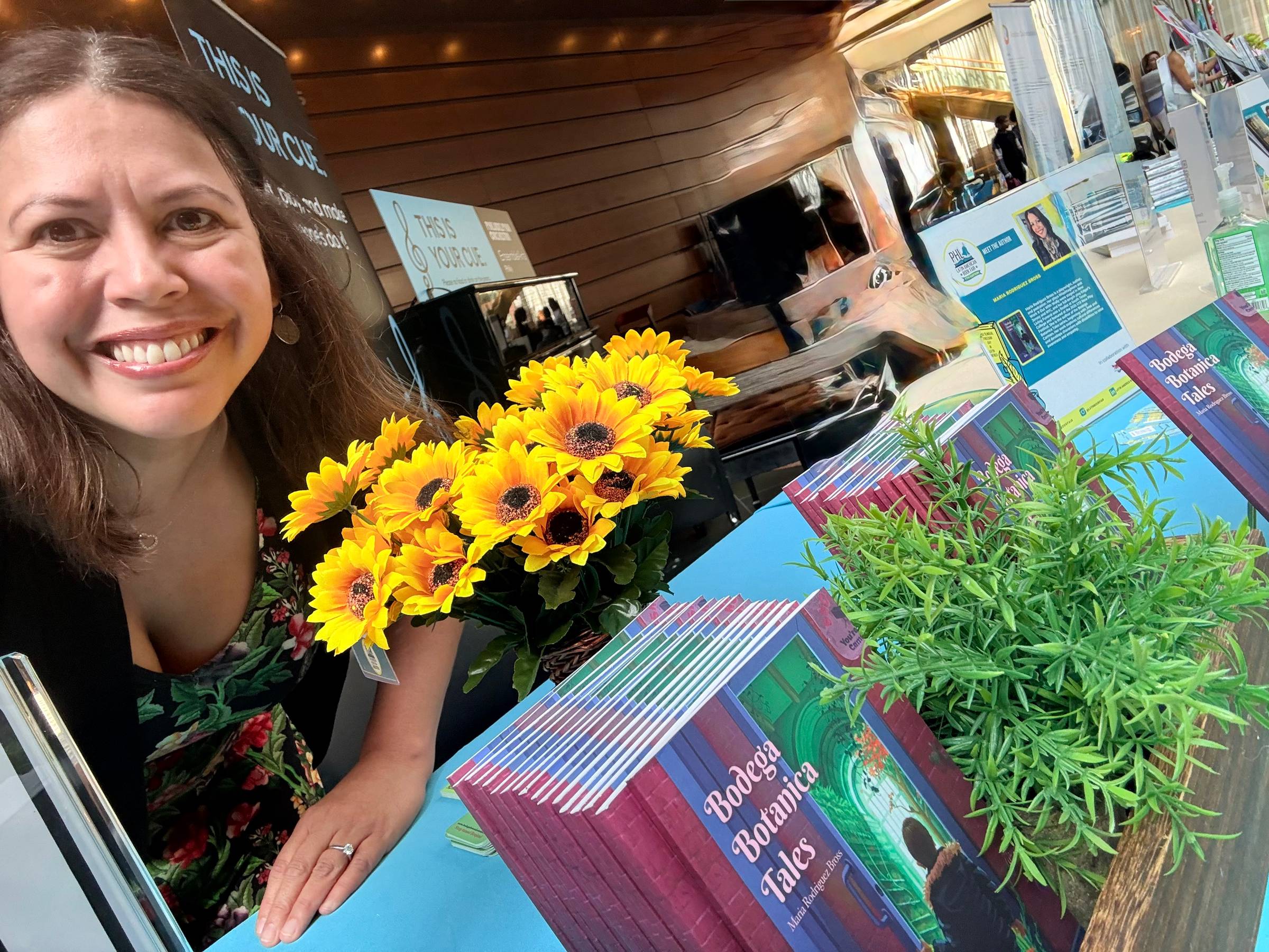 Maria Rodriguez Bross, Author at a Book Fair