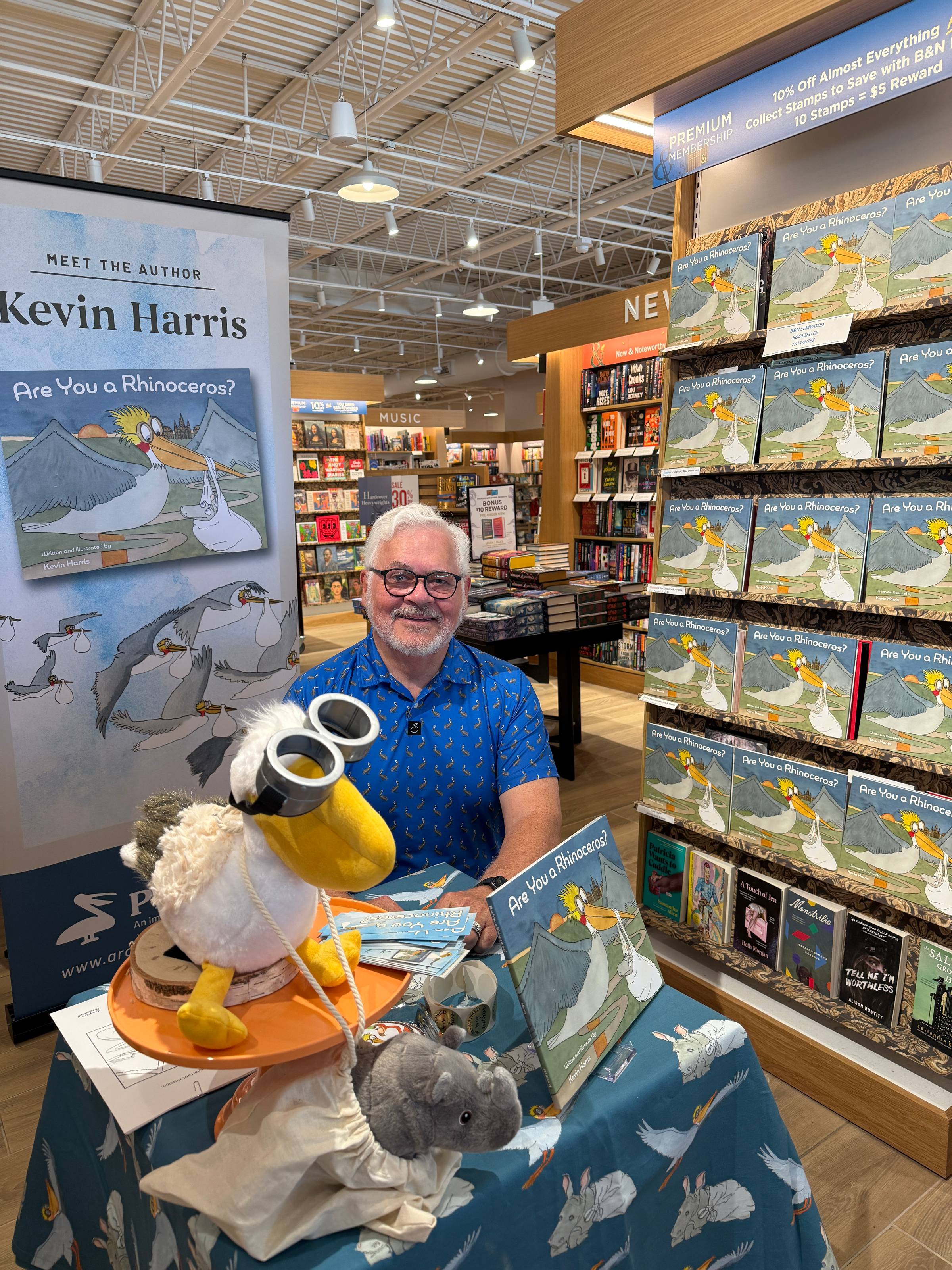 Kevin Harris at his Are You a Rhinoceros? book signing at Barnes and Noble Elmwood in New Orleans