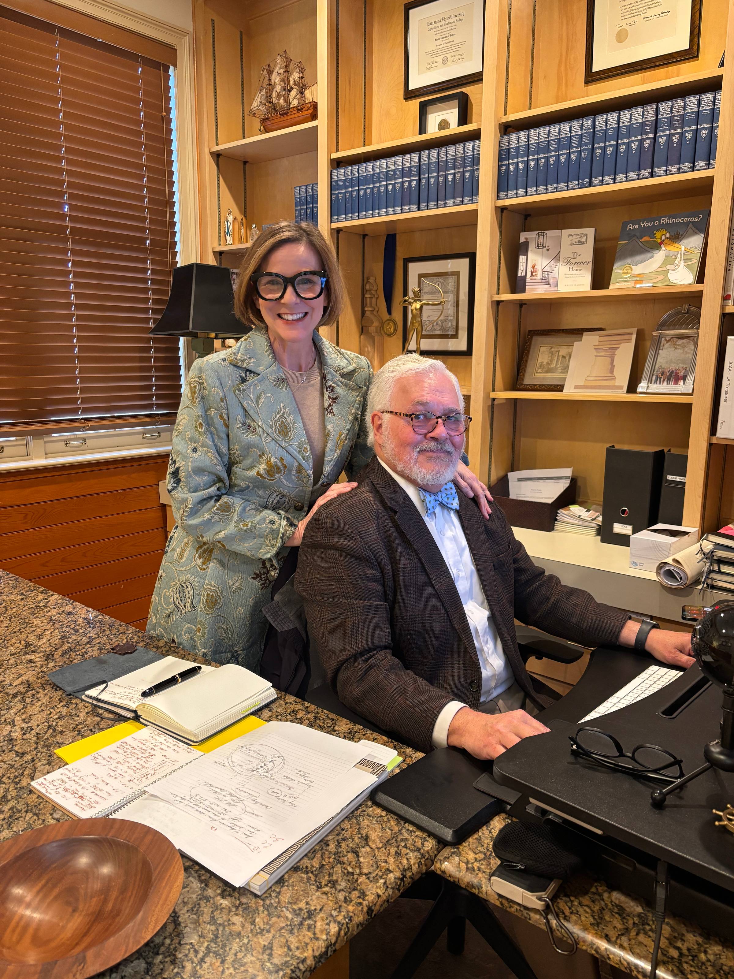 Kevin Harris and Liz Harris presenting a webinar on eliminating hand measuring