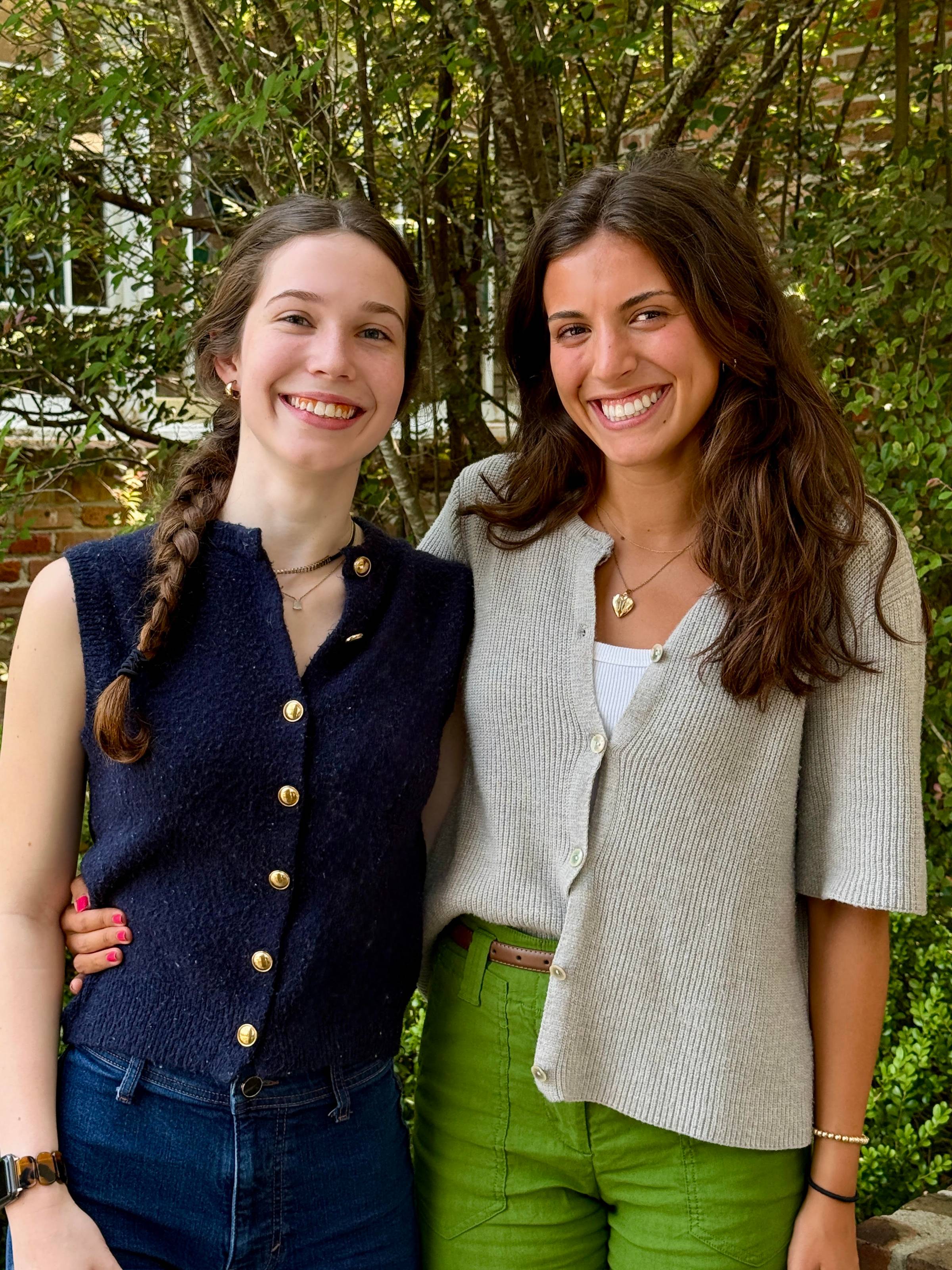LSU architecture summer interns Grace Queen and Isabella Hamilton at Kevin Harris Architect
