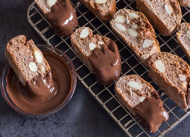 Chocolate Almond Biscotti