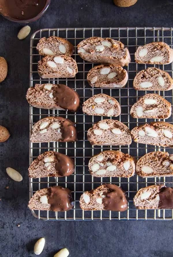 Chocolate Almond Biscotti