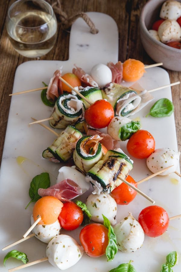 Italian antipasto skewers