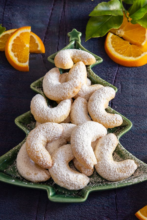 Orange Crescent Cookies