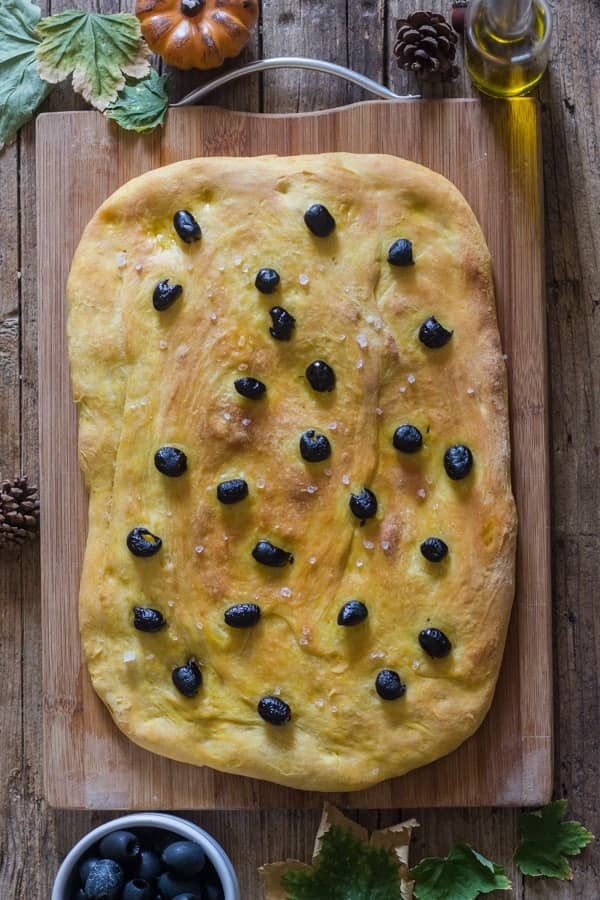 Pumpkin Focaccia Bread