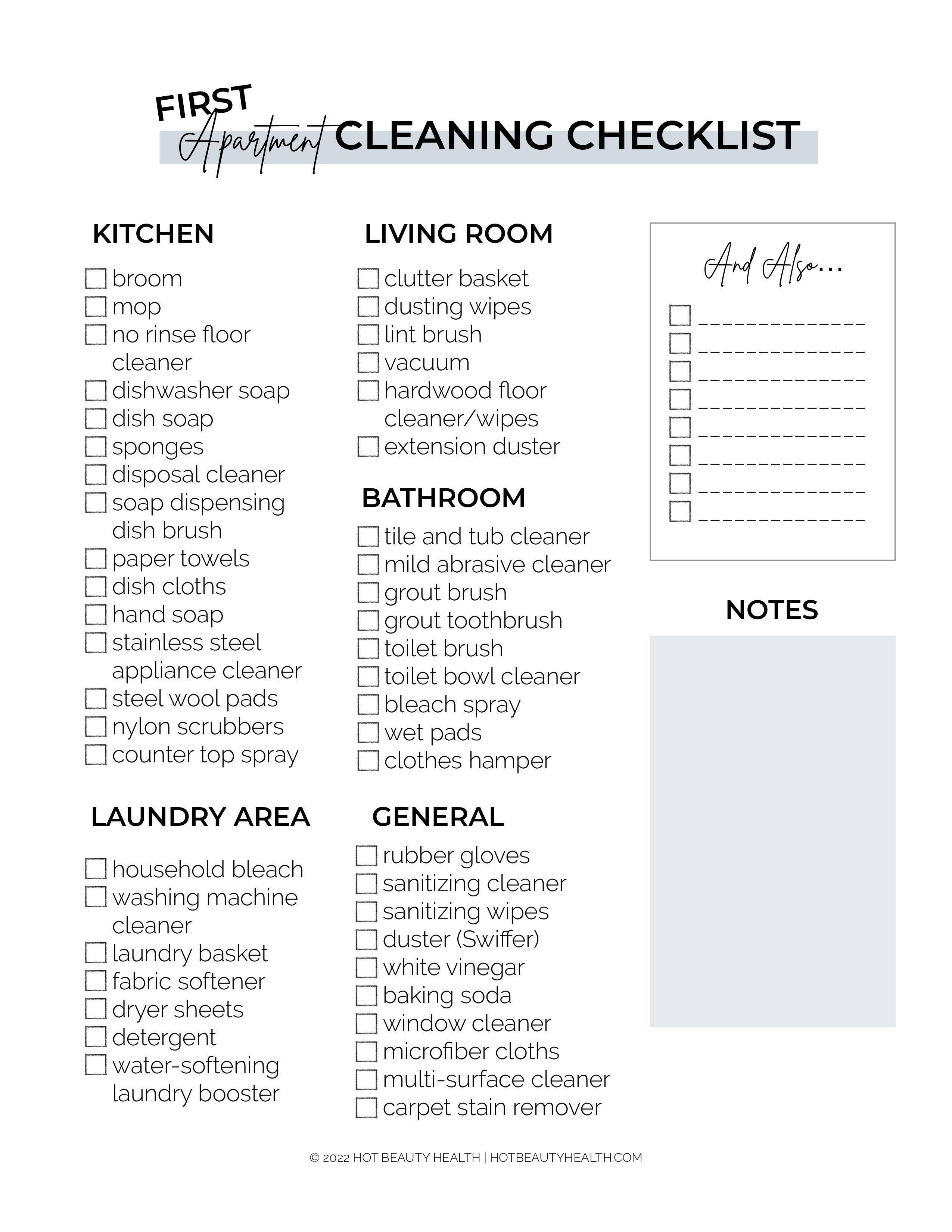 Household Restocking List Printable EDITABLE Instant Download Digital 