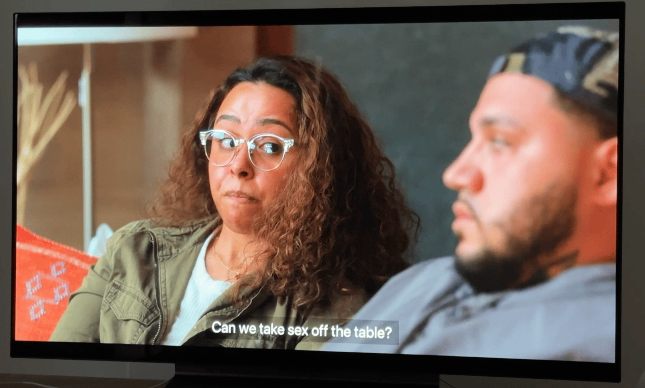 screenshot from couples therapy episode