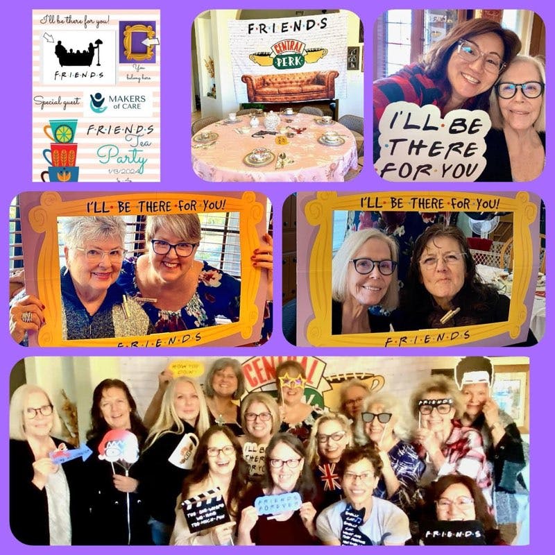 A collage of pictures of attendees of our first FRIENDSRAISERR