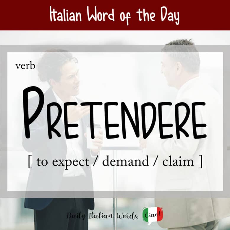 The Italian Word of the Day is...