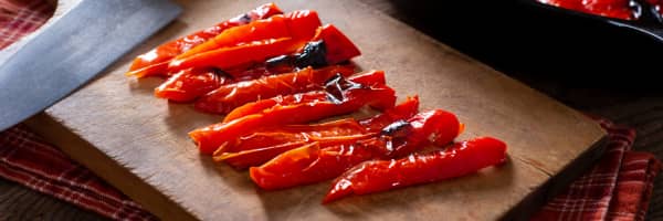 roasted red peppers