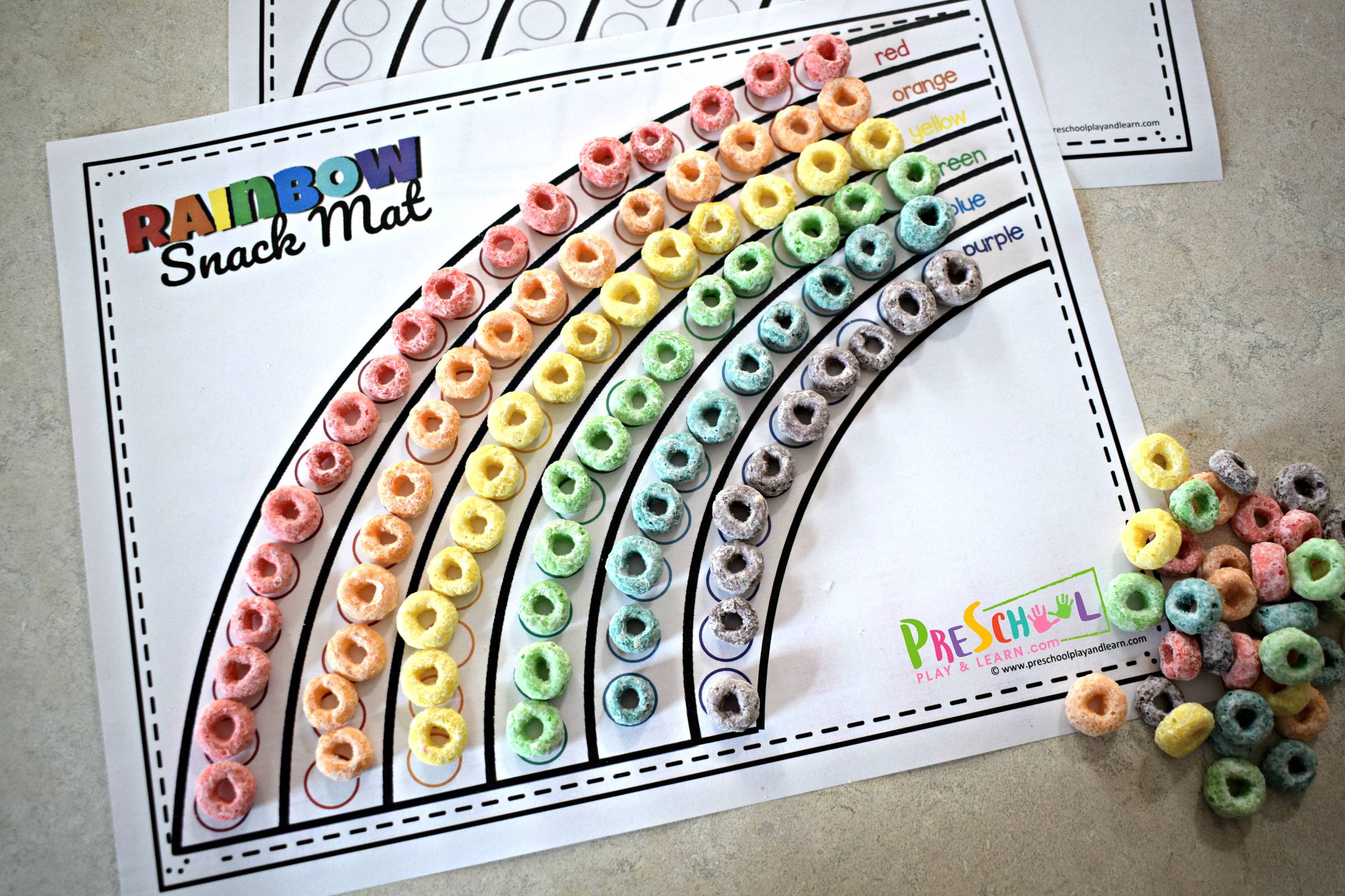 🌈 FREE Printable Rainbow Color Matching Game