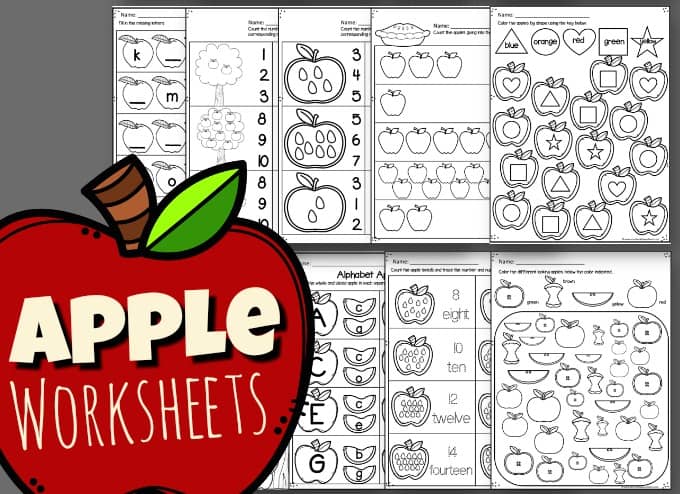 Preschool Apple Theme Activities - Pre-K Printable Fun