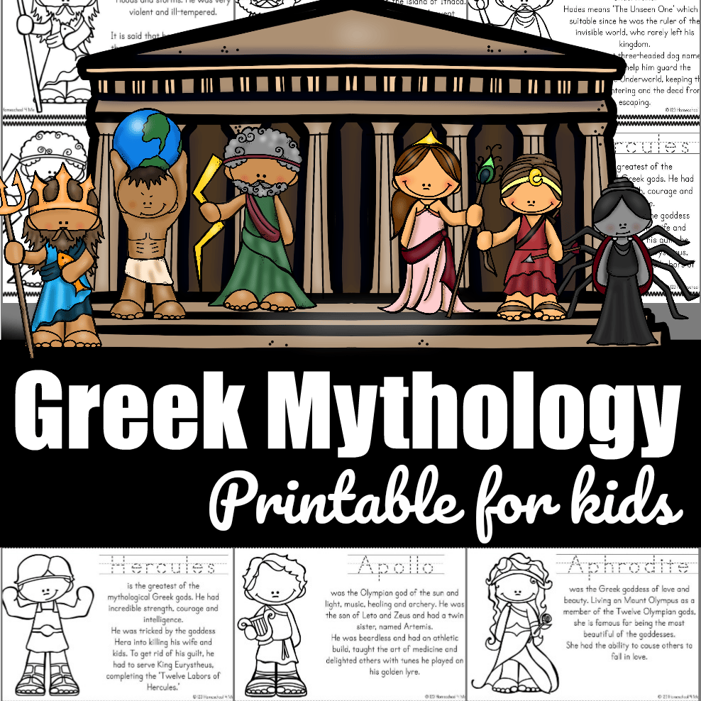 Greek Mythology Coloring Book for Adults: Explore fantastical creatures,  Greek Gods and Goddesses, and iconic symbols as you color your way