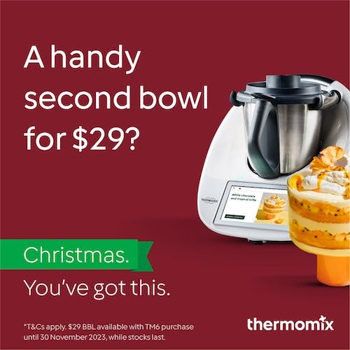 A handy second bowl for $29 when you buy a Thermomix TM6