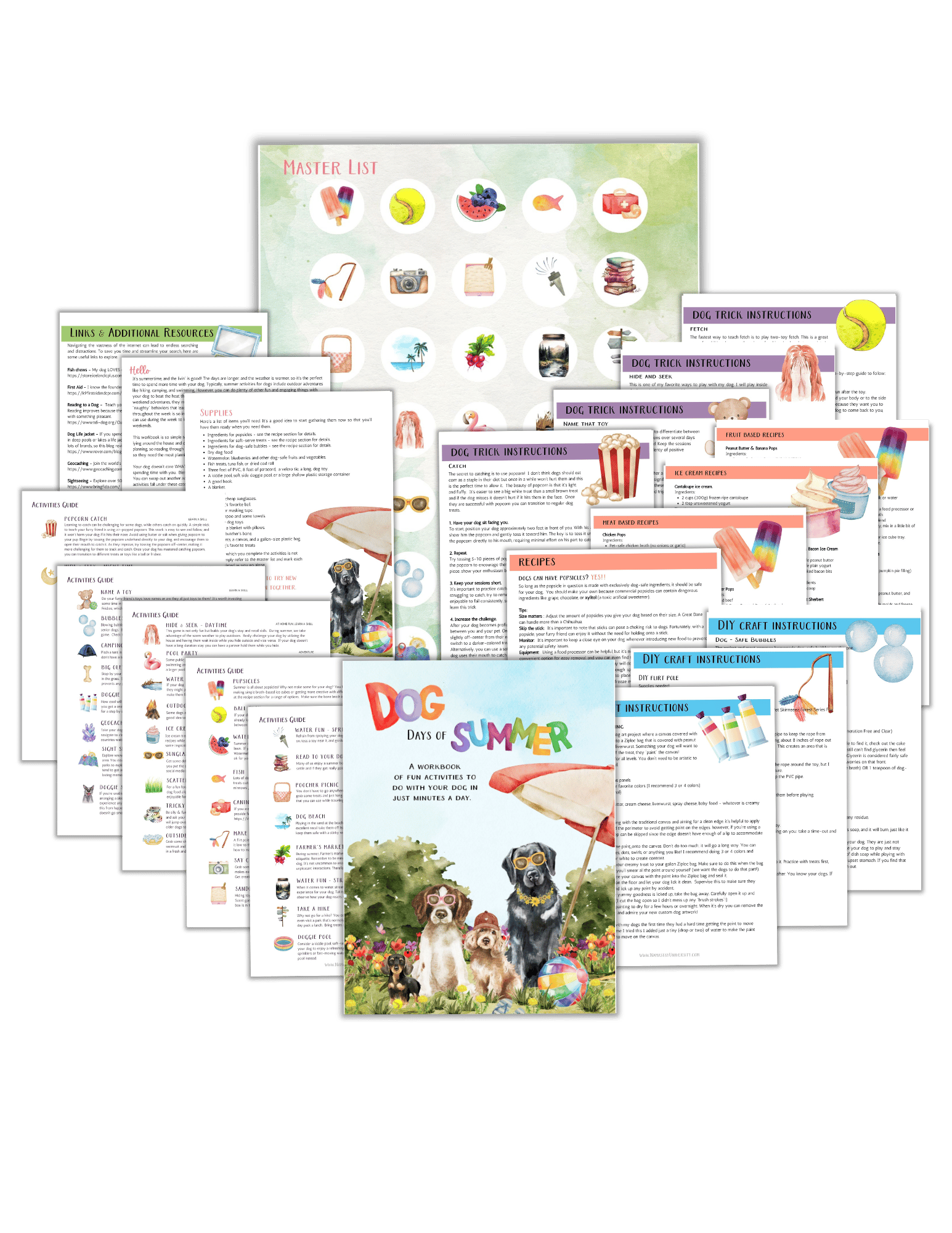 dog-days-of-summer-workbook