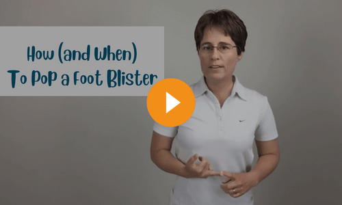 Blister draining