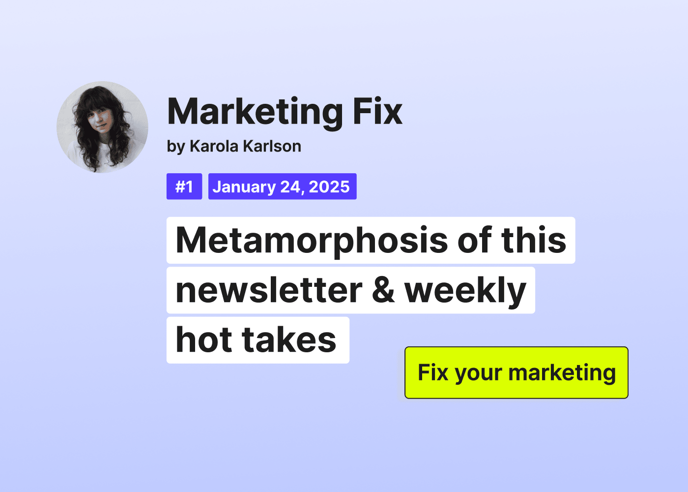 marketing fix newsletter