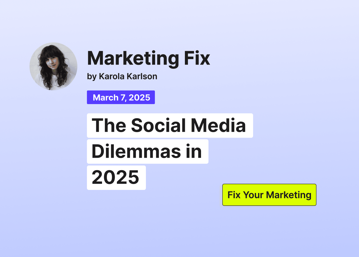 Marketing Fix 23