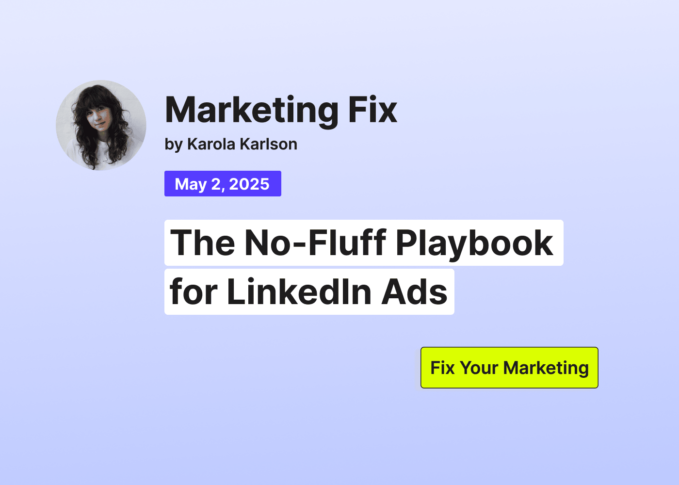 Marketing Fix 27