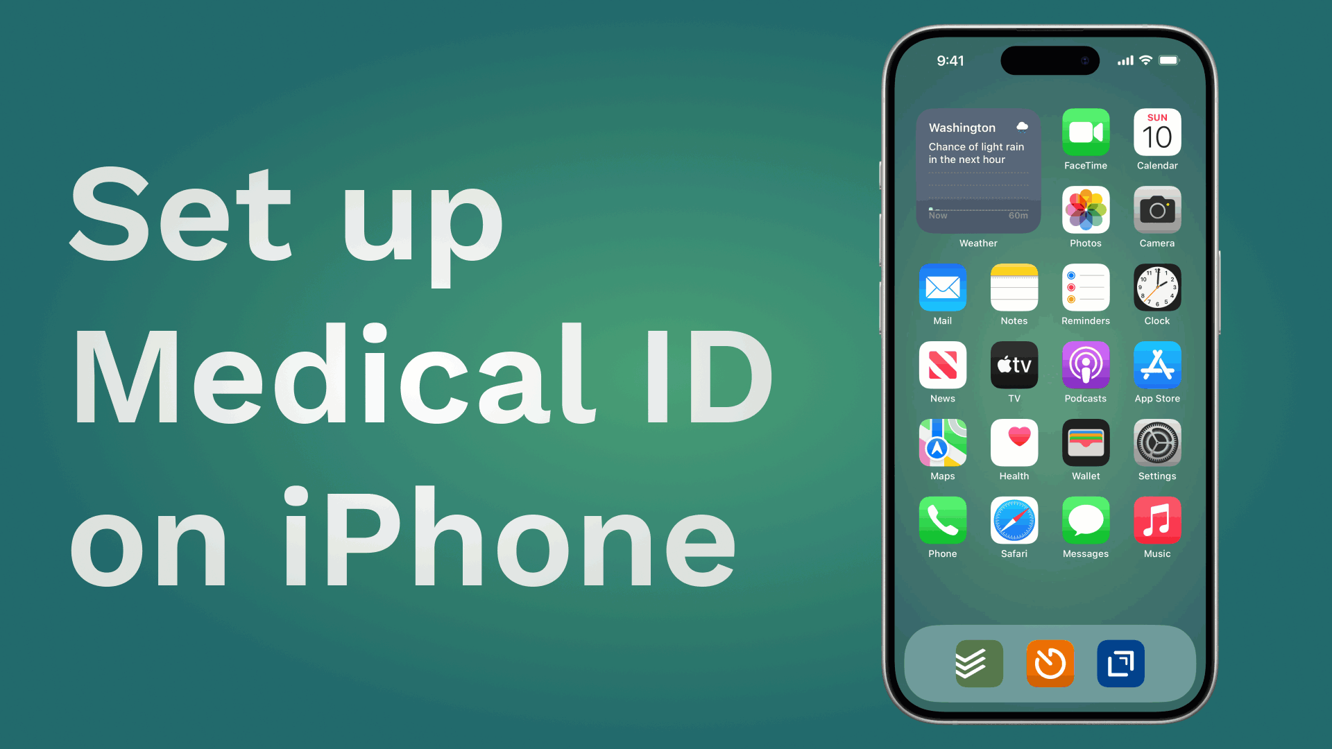 Step-by-step guide to setting up Medical ID on iPhone for emergency contact and health information.