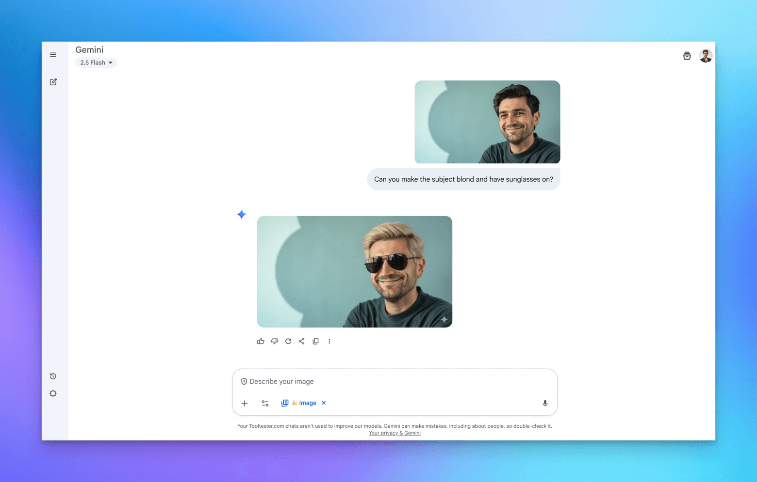 Gemini 2.5 editor