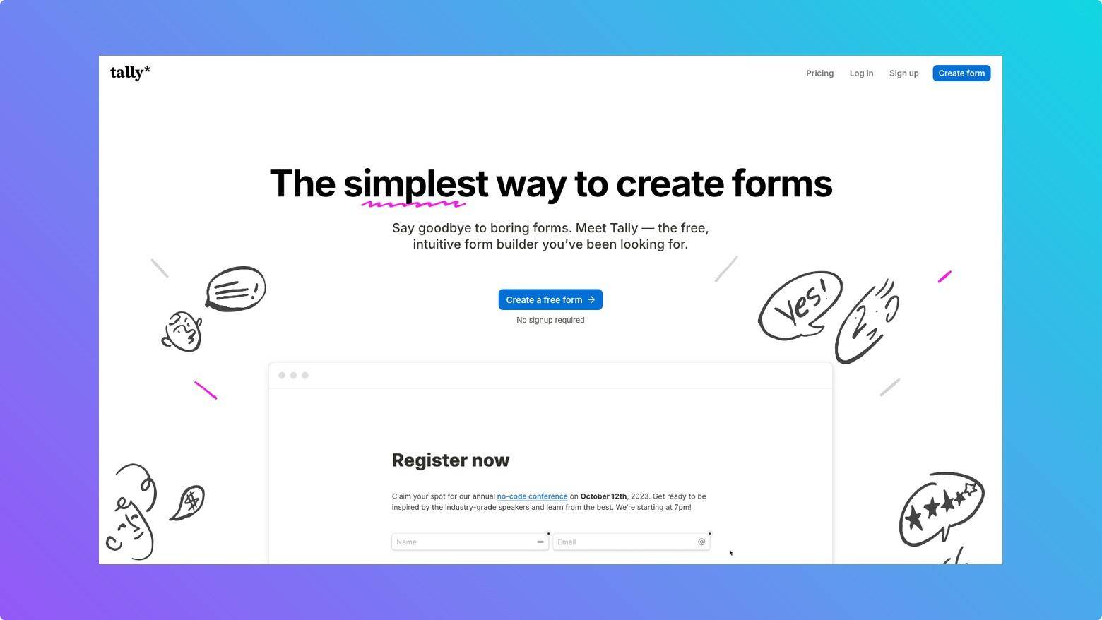 A simple lead capture form turning messy signups into organized prospect data