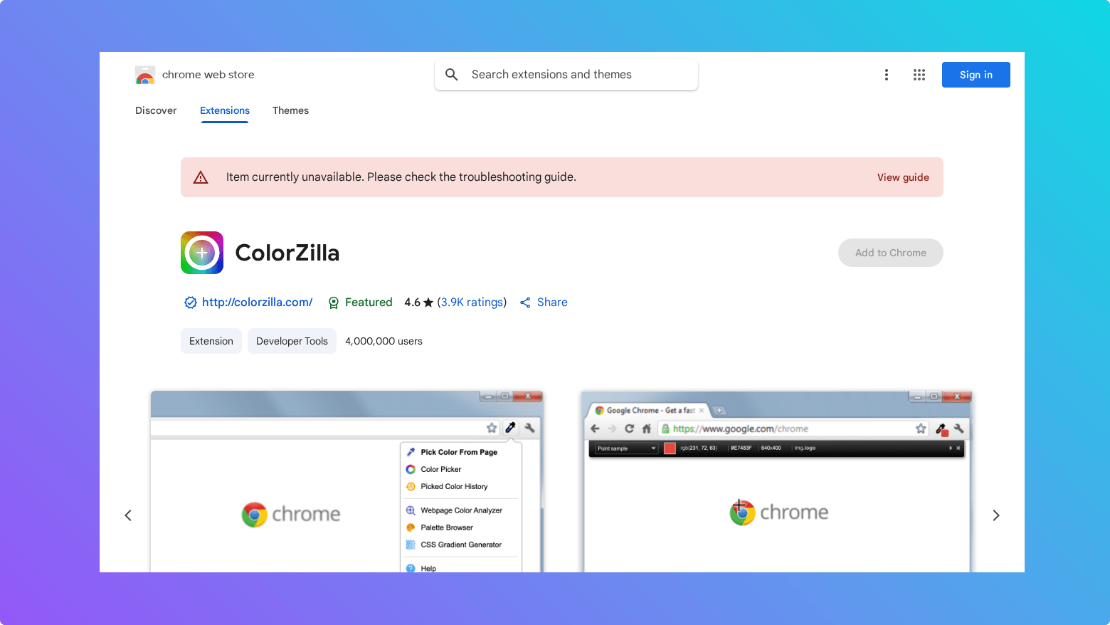 Colorzilla tooltester newsletter
