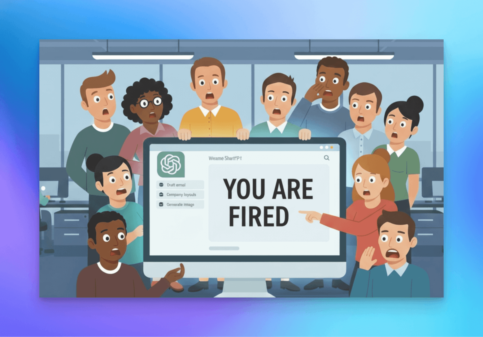 ChatGPTgate for layoffs of a start-up