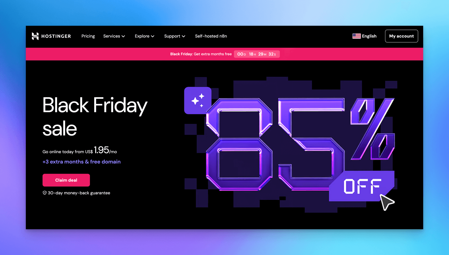 Hostinger Newsletter Black Friday Sale