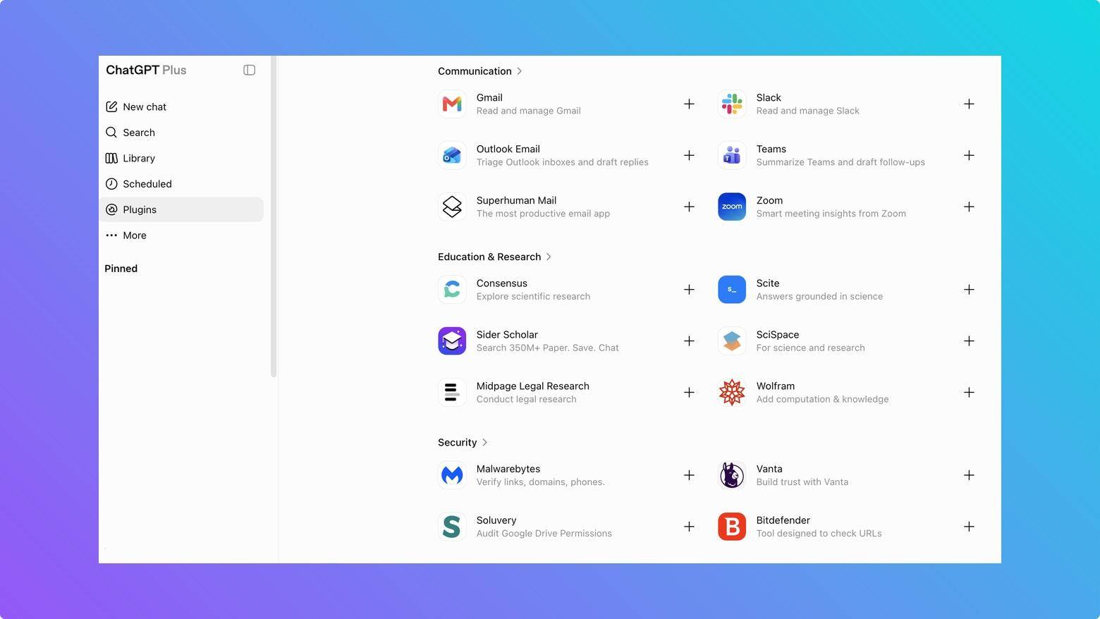 AI tool connections linking marketing apps and business data