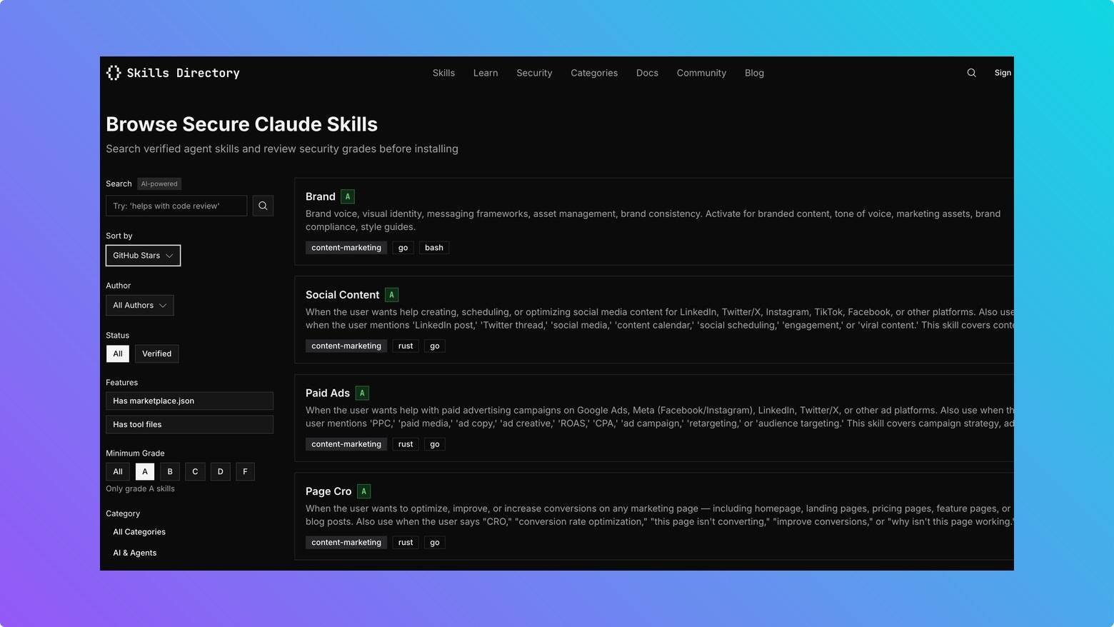 Reusable AI skills library for marketing workflows