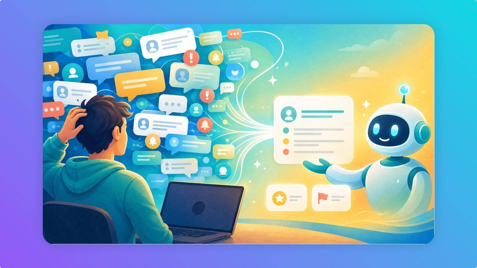 Gemini organizing missed Google Chat messages into a short priority summary