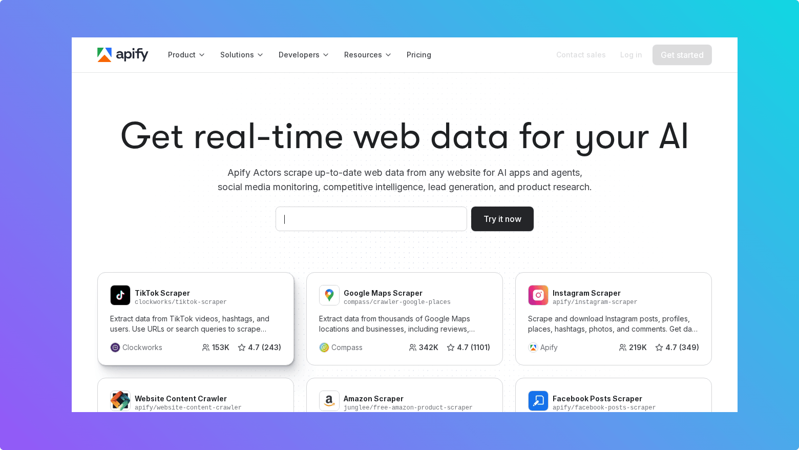 Apify to connect to Claude