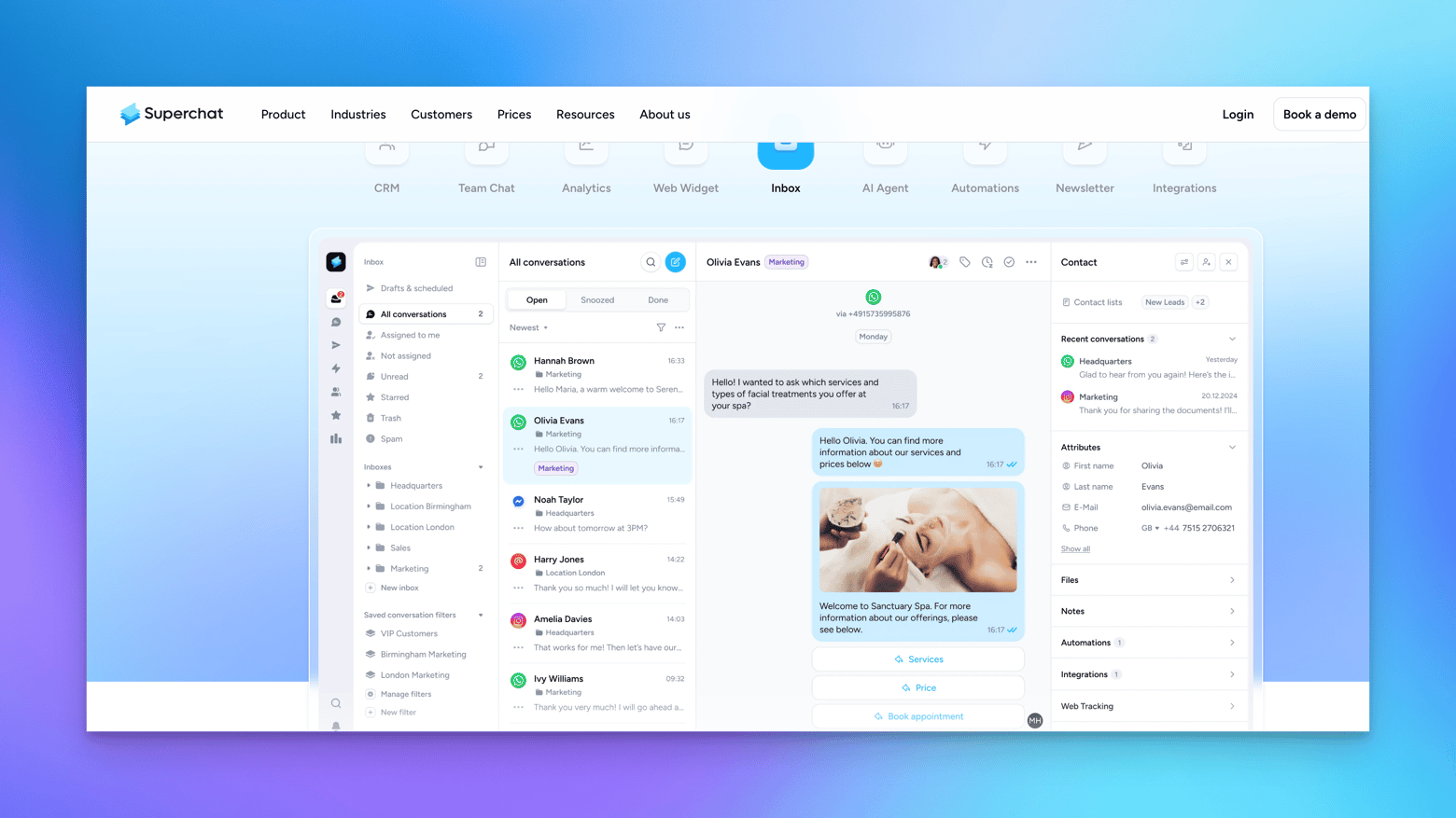 Superchat for WhatsApp Lead Gen