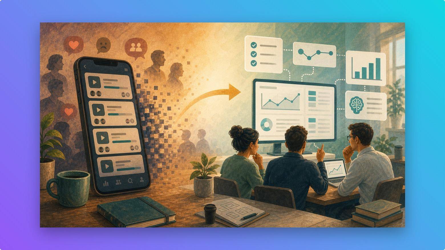 TV Time AI pivot illustration