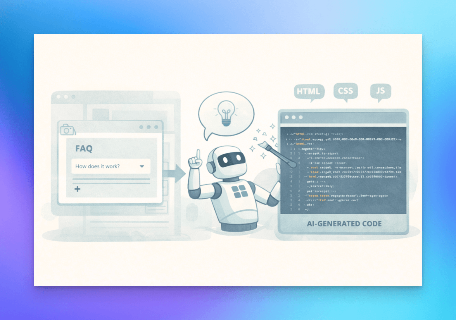 AI feature generation for website builders