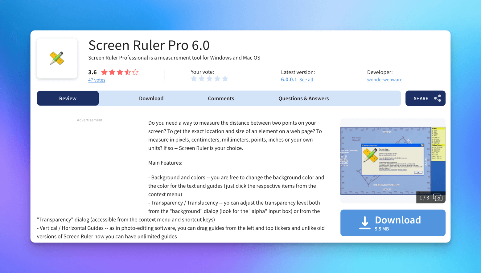 Screen Ruler Pro
