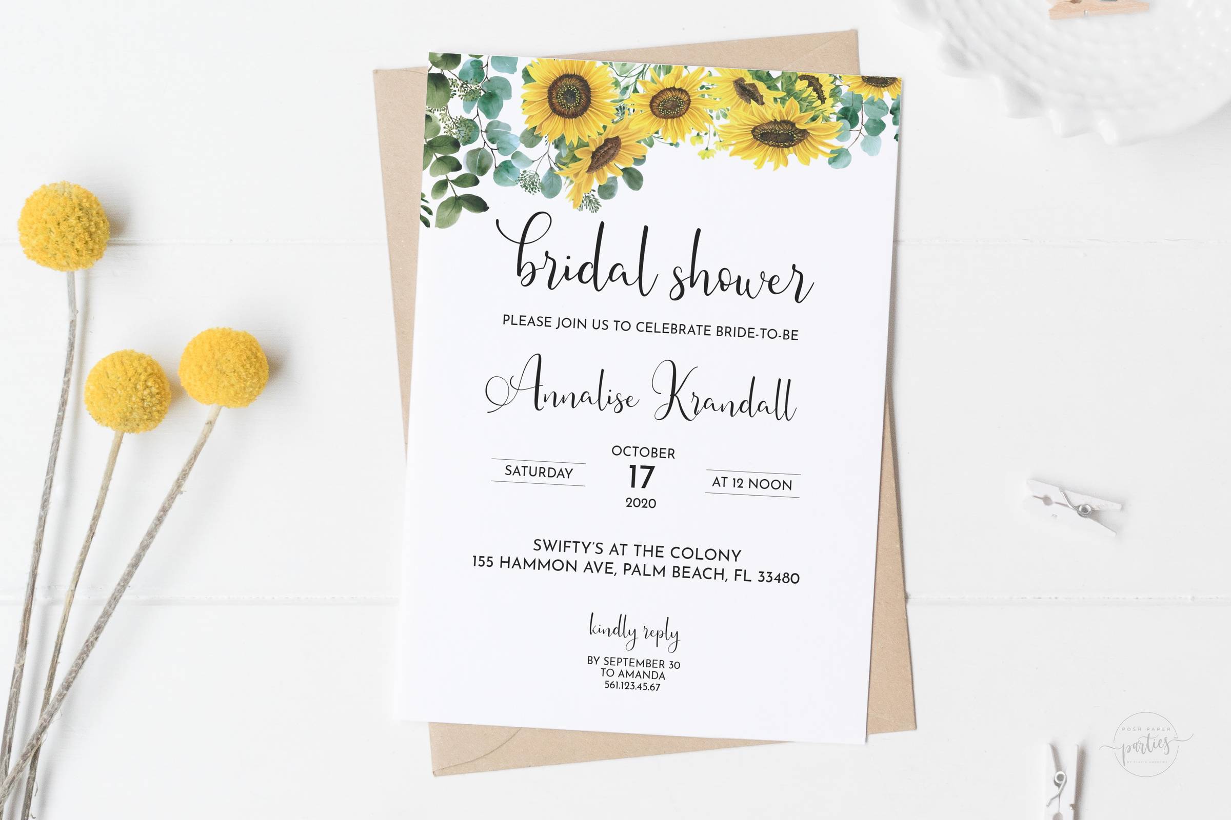 bridal shower invitation