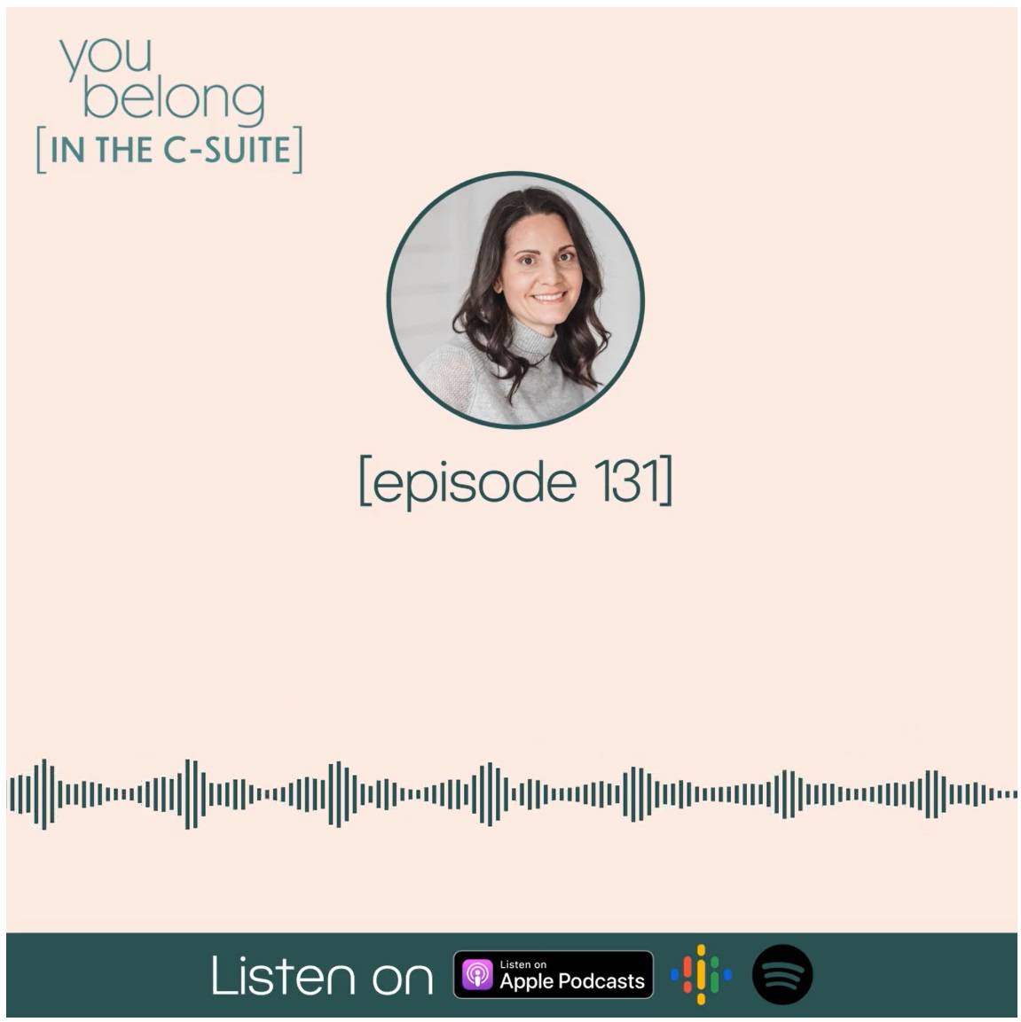 You Belong In The C-Suite podcast wavve design