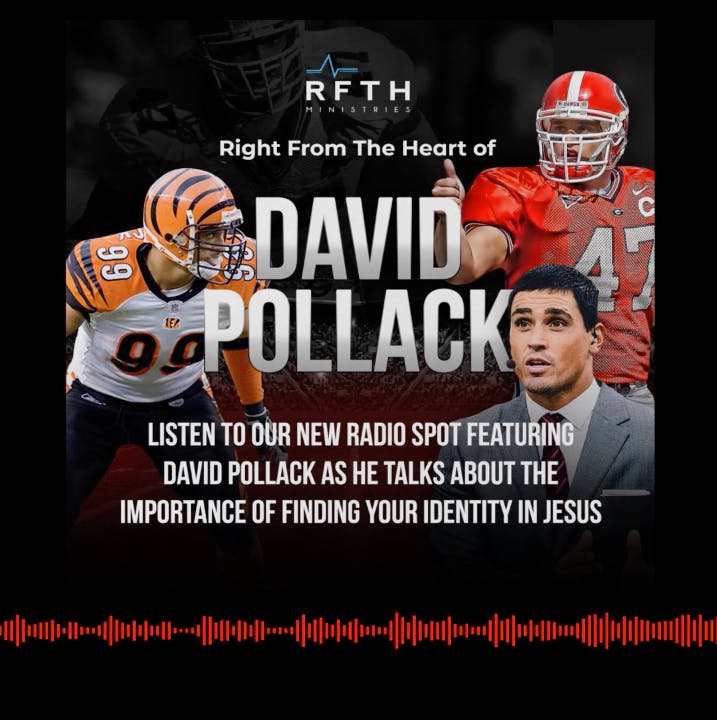 RFTH Ministries podcast ad featuring football player David Pollack